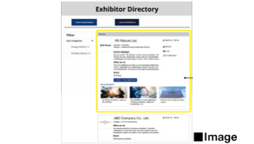 Exhibitor Directory Listing